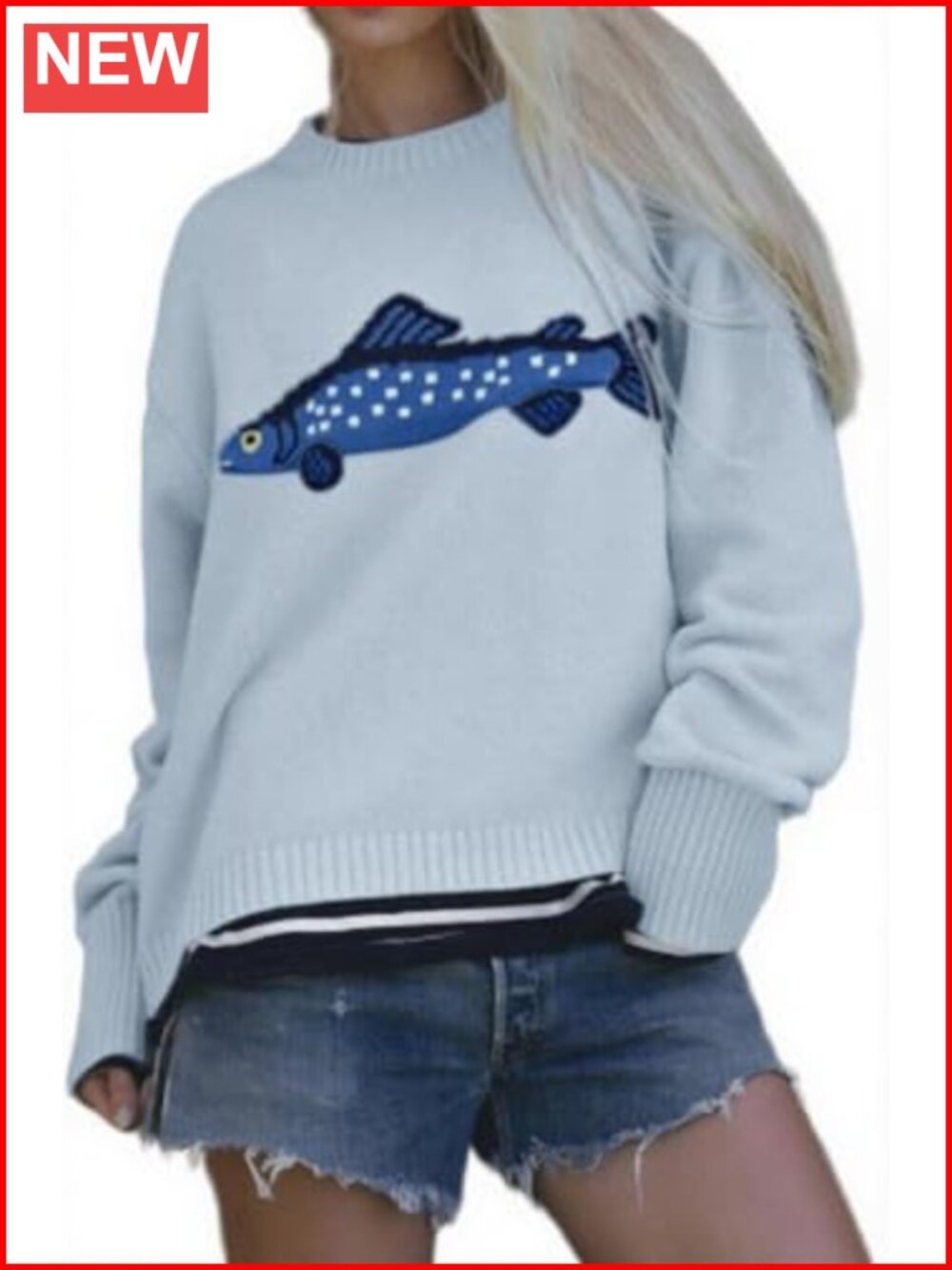 CHARTOU Women's Oversized Rib Knit Crew Neck Pullover Sweater Jumper